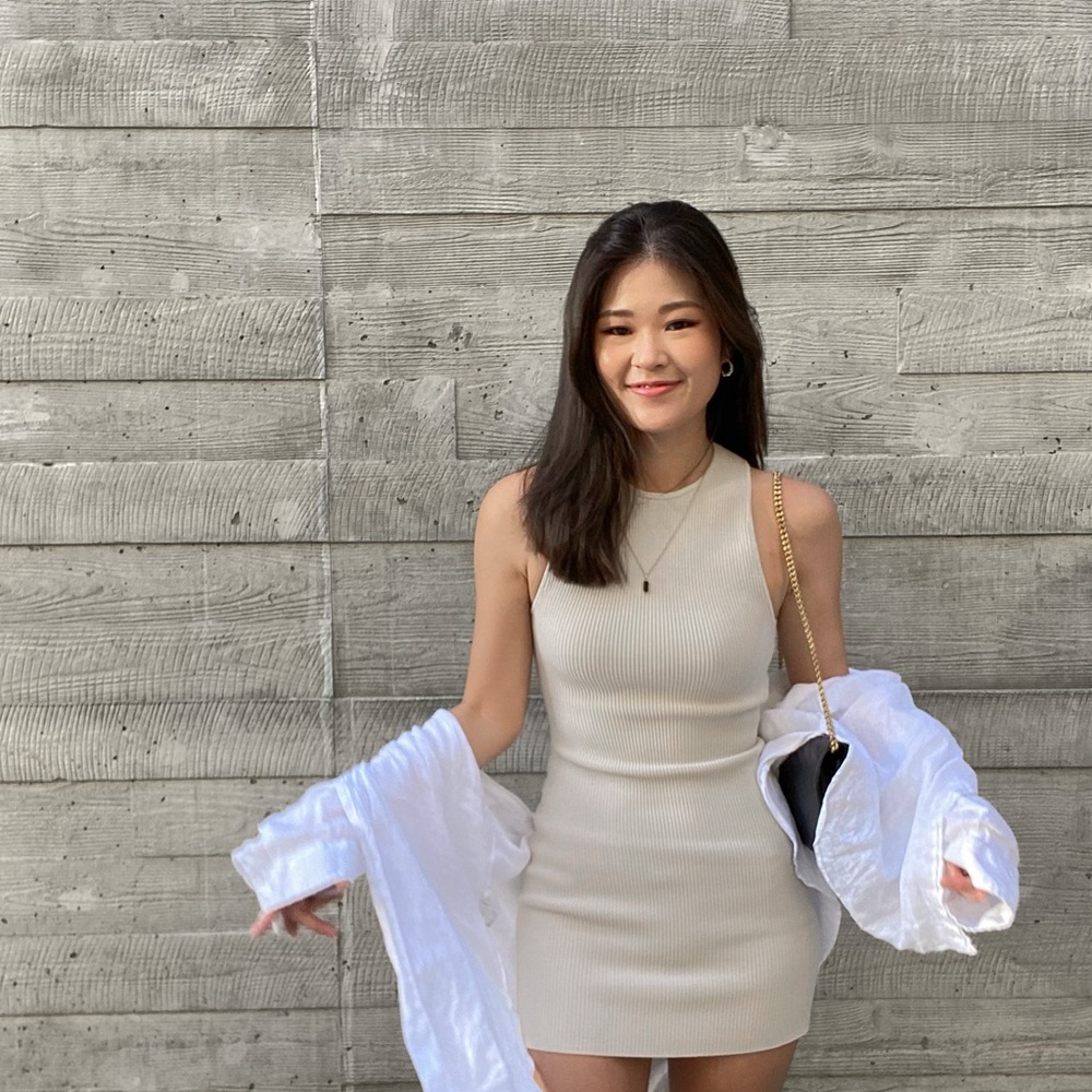 Aritzia Cream Mini Dress